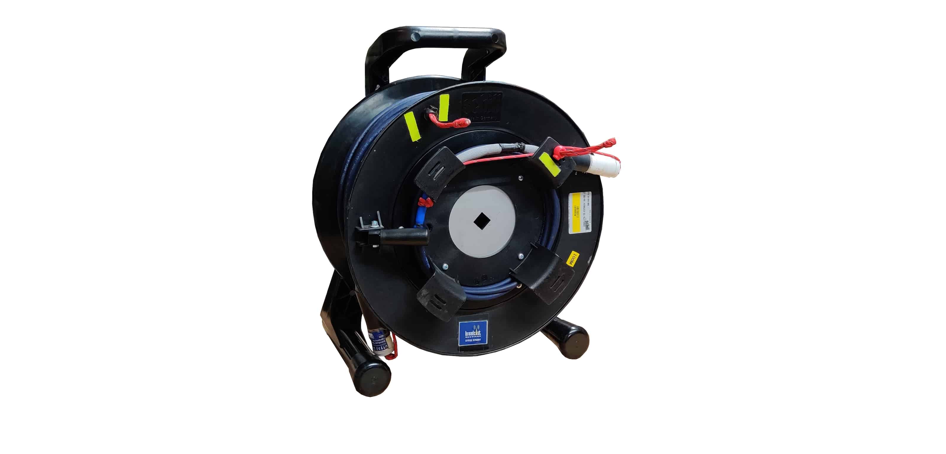 Hire now 100M CAT5E Robust Network Cable Drum Broadcast Services